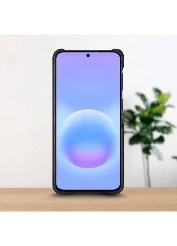 Шкіряна накладка WoodBacker для Samsung Galaxy A57 Чорний (80623) Stenk (398954413)