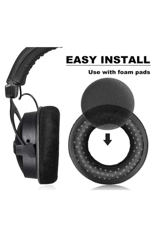 Амбушюры велюровые DT770 Pro, DT880 Pro, DT990 Pro black Beyerdynamic (361147850)