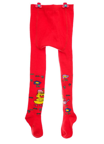 Колготы х/б для девочки с утенком красные 86 см (51708) BABYKROHA (315721691)