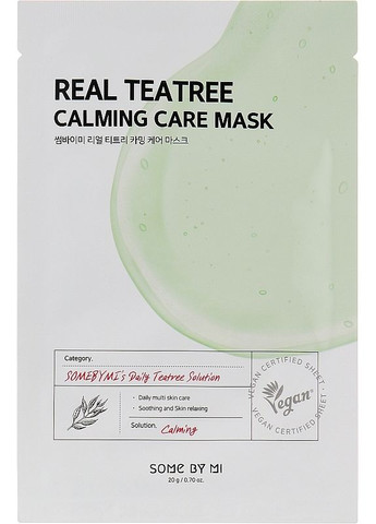 Тканинна маска з чайним деревом Real Tea Tree Calming Care Mask 20g (2-958246) Some By Mi (369797170)