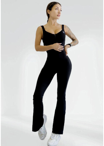 Спортивный комбинезон женский LILAFIT комбинезон-брюки чёрный спортивный нейлон