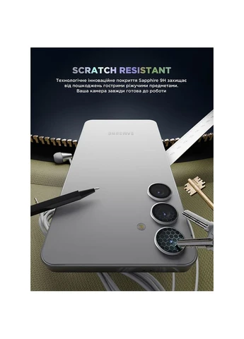 Защитное стекло для камеры Supreme Black Icon Samsung S24 Plus Clear (ARM76615) ArmorStandart (329909829)