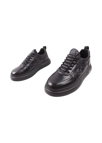 Черные кроссовки мужские черные натуральная кожа Berisstini 423-25DTS