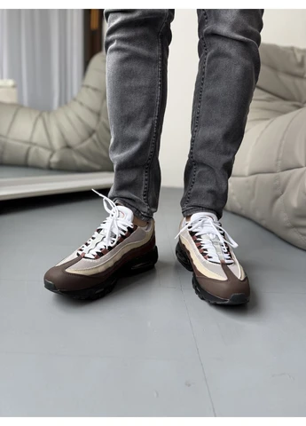 Коричневые летние кроссовки nike air max 95 og velvet brown найк аир макс 95 No Brand