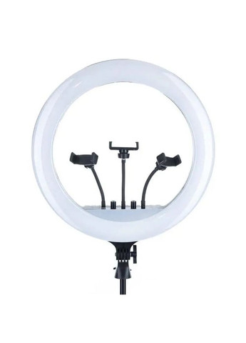 Светодиодная кольцевая лампа 45 см Pro 4500 с 3 держателями и пультом ДУ, питание от 220 В/ Комплект блоггера/ Лампа для селфи Ring (370778704)