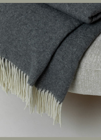 Кашеміровий плед Merino (темно-сірий) Leglo (300370653)
