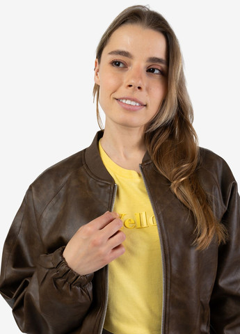 Коричневая куртка женская k-809 коричневая 345843 Power