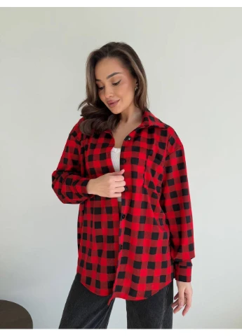 Красная рубашка No Brand
