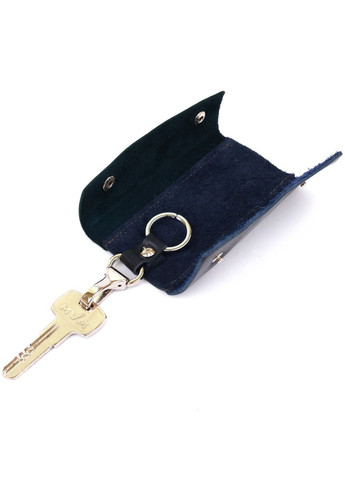 Шкіряна ключниця 11352 Синя Grande Pelle (315785122)