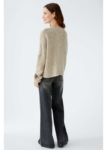 Коричневий демісезонний жіночий джемпер 89918 0758 коричневий 40 джемпер Oui