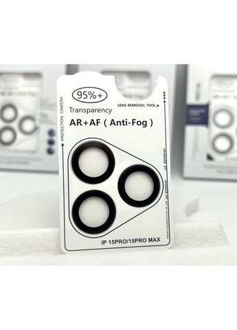 Лінзи на камеру на 15 PRO MAX захисне скло лінза Metal AR + AF лінзи на камеру для айфон Black / No Brand (369137557)