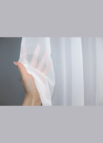 Тюль с тесьмой на трубу шифон белий 400Х270 NOW BRAND (346058100)