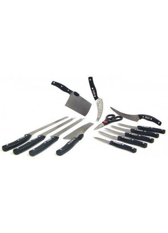Набір кухонних ножів Blade з нержавіючої сталі і пластика, World Series 11 шт + ножиці. Miracle (322127480)