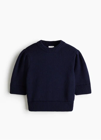 Темно-синий демисезонный свитер H&M