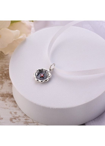 Кулон квітка срібний Калачик Granat 925 Zirkon Skifska Etnika (364202877)