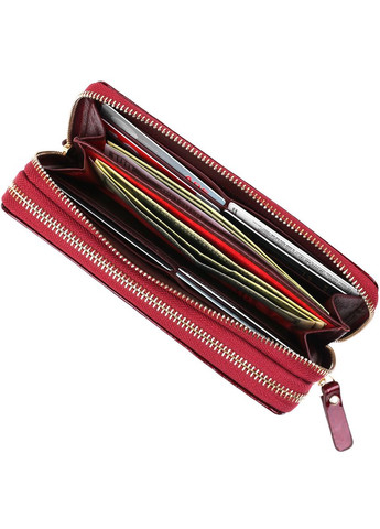 Клатч женский кожаный с двумя отделениями 18907 Бордовый st leather (306881515)