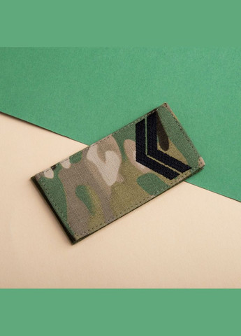 Набір шевронів 2 шт. з липучкою Звання ВСУ Капрал 5х10 см, вишитий патч шеврон мультикам IDEIA (329726861)