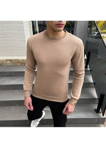 Пісочний світшот 007 зима пісочний Pobedov однотонний без декору (364864067)