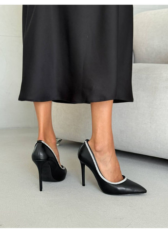 No Brand Стильні жіночі туфлі чорний з штучна шкіра, — всесезон (356764448)