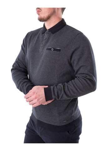 Серая футболка-поло мужское для мужчин Ragman