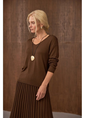 Коричневий джемпер 2907 небесний Triko Bakh