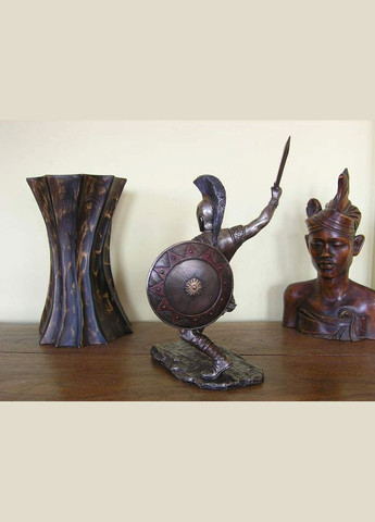 Статуэтка Воин Гектор 28 см фигурка полистоун с бронзовым покрытием 76232 Veronese (302238970)