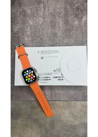 Смарт-годинник Watch Ultra 2 49 mm Titanium Orange / / Розумний годинник Smart Watch + гарантія та ремінець в подарунок No Brand (387171648)