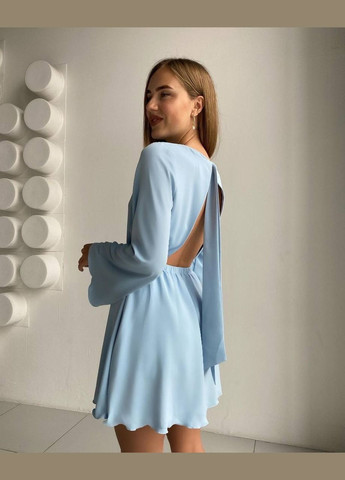 Голубое платье Garna однотонное