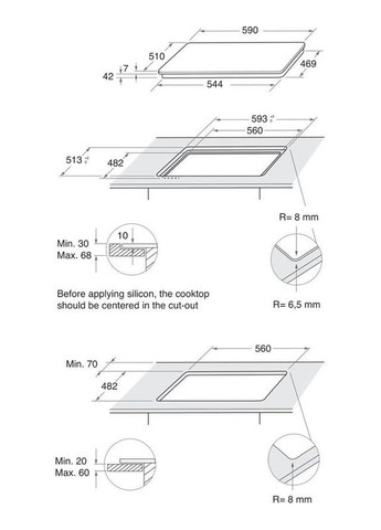 Варильна поверхня GOB 616/NB WHIRLPOOL (360396573)