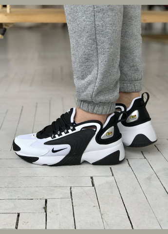 Кросівки жіночі і чоловічі Nike Air Zoom 2k black white | Найк Аір Зум 2к чорні білі No Brand чорно-білі демісезони (307288663)