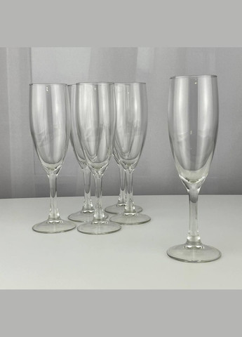 Набір келихів для шампанського Flute 4073/А 180 мл 6 шт Champ (336878236)