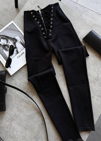 Лосини високої посадки на блискавці зі шнурівкою Tik-Tak (341735855)