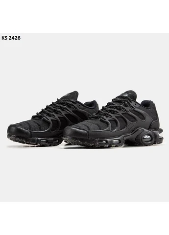 Черные демисезонные кроссовки мужские nike air max tn terrascape plus black найк аир макс тн плюс черные No Brand