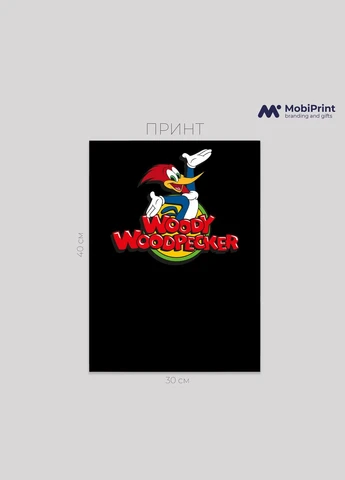 Футболка оверсайз Вуді Вудпекер (Woody Woodpecker) MobiPrint (293944075)