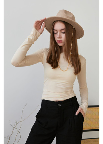 Шерстяная шляпа Федора с декором, цепочкой и регулировкой размера PEARL WOOL HAT No Brand (359481396)