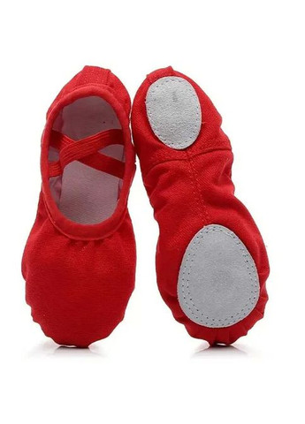 Балетки з тканинним носком без шнурка червоні,професійні No Brand без декору (361147704)