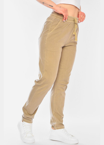 Штани жіночі бежевого кольору Let's Shop (322362280)