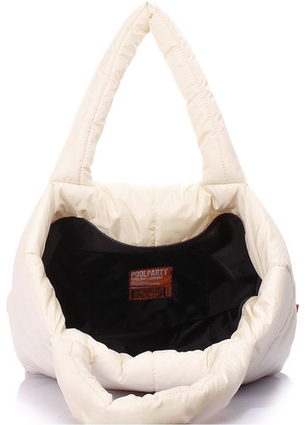 Стеганая сумка Fluffy бежевая PoolParty (372657784)