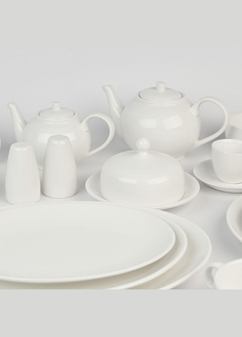 Заварювальний чайник MY HOME 850 мл "ЖЕМЧУЖИНА" порцеляна Білий (KP-96 M WHITE) MVM (305832236)