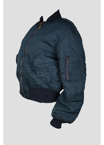 Синяя зимняя куртка бомбер h.p.s. ma1 No Brand
