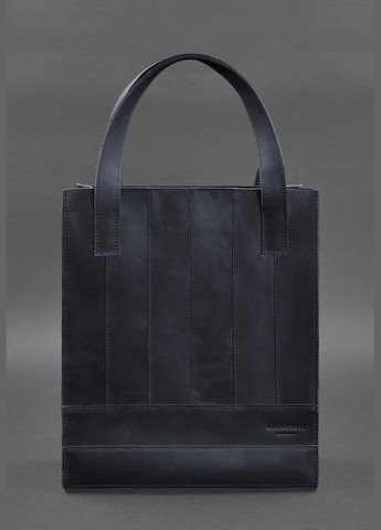 Шкіряна жіноча сумка Бетсі синя (A-026243) BlankNote шоппер (327874210)