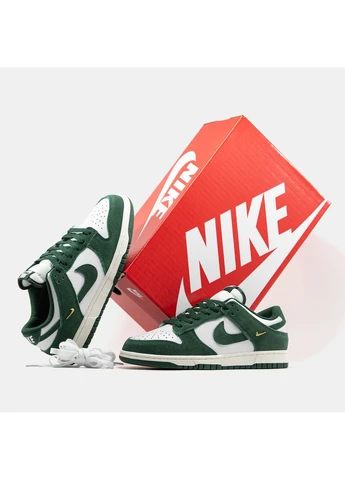 Кросівки жіночі і чоловічі Nike SB Dunk Low Metallic Green | Найк СБ Данк низькі зелені No Brand зелені демісезони (392545800)