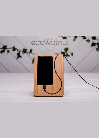 Подставка для смартфона «Number» Держатель на рабочий стол под телефон с персонализацией EcoWalnut (294052409)