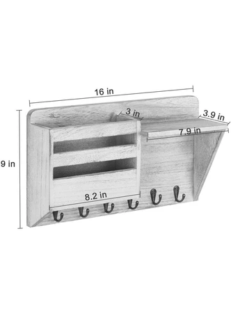 Ключниця дерев'яна Ромсей шеббі (КЛЧ-017621) No Brand (327090480)