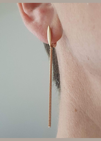 Золотые серьги-подвески. 1С125/00Б PlatoN (302802581)