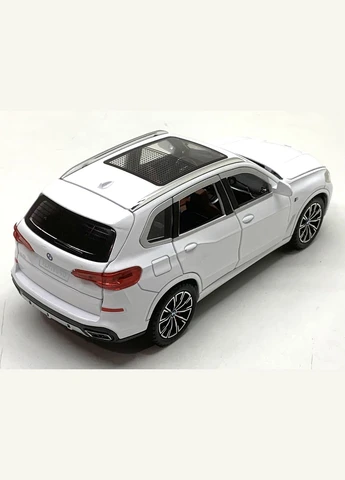 Машина BMW Х5 инерционная масштаб 1:24 открываются двери капот багажник 20см Белая (AP-2012) No Brand (302215673)