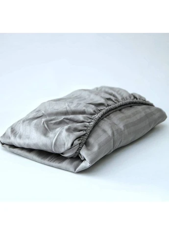 Простирадло на резинці Satin Stripe 120х200х20 см (MS-850005788) Moon&Star Silver Stripe (386595813)