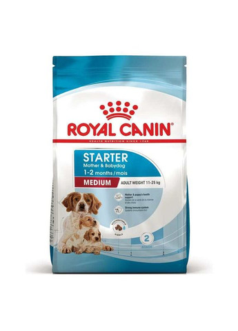 Сухий корм Medium Starter для цуценят та собак середніх порід у період вагітності і лактації 1 кг Royal Canin (289727892)