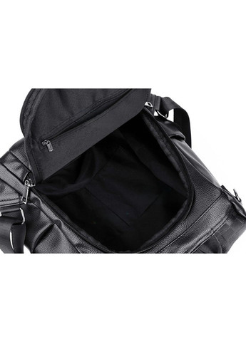 Великий жіночий рюкзак міський трансформер з екошкіри чорний сумка-рюкзак для повсякденного використання ProDobro (363259447)