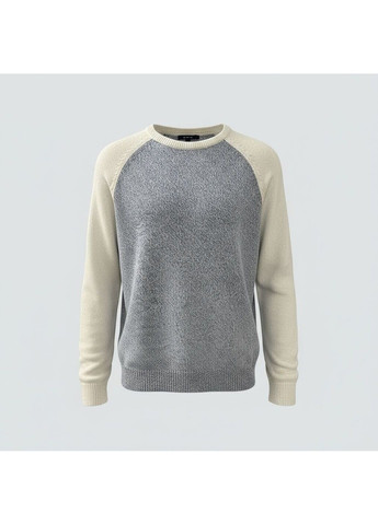 Серый демисезонный мужской вязаный свитер-реглан (58680) xl серый M&S